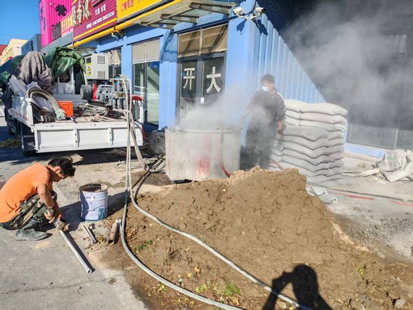 新建顶管注浆加固